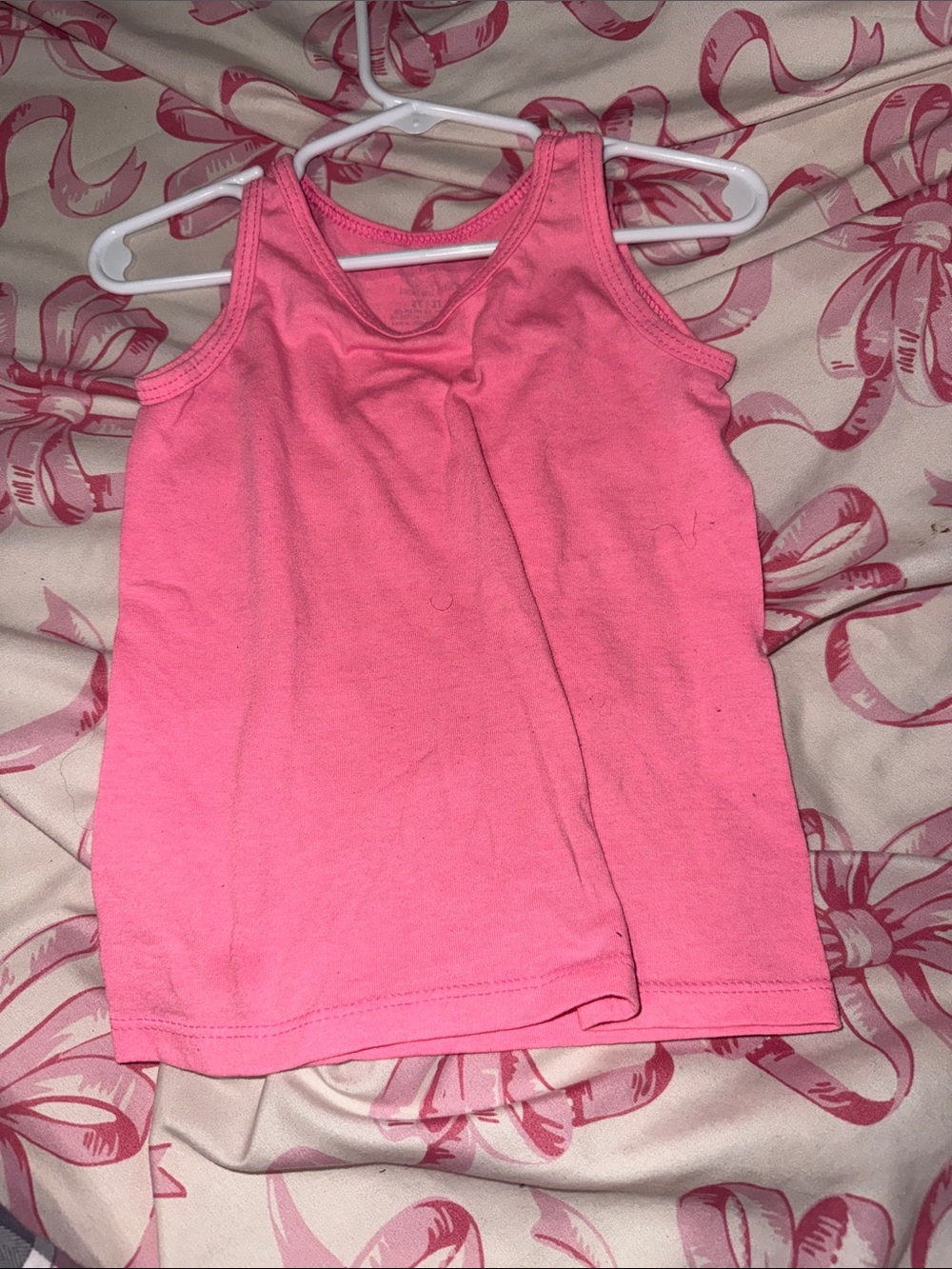 Girls' Pink Tank Top - Classic Casual Layering Tee